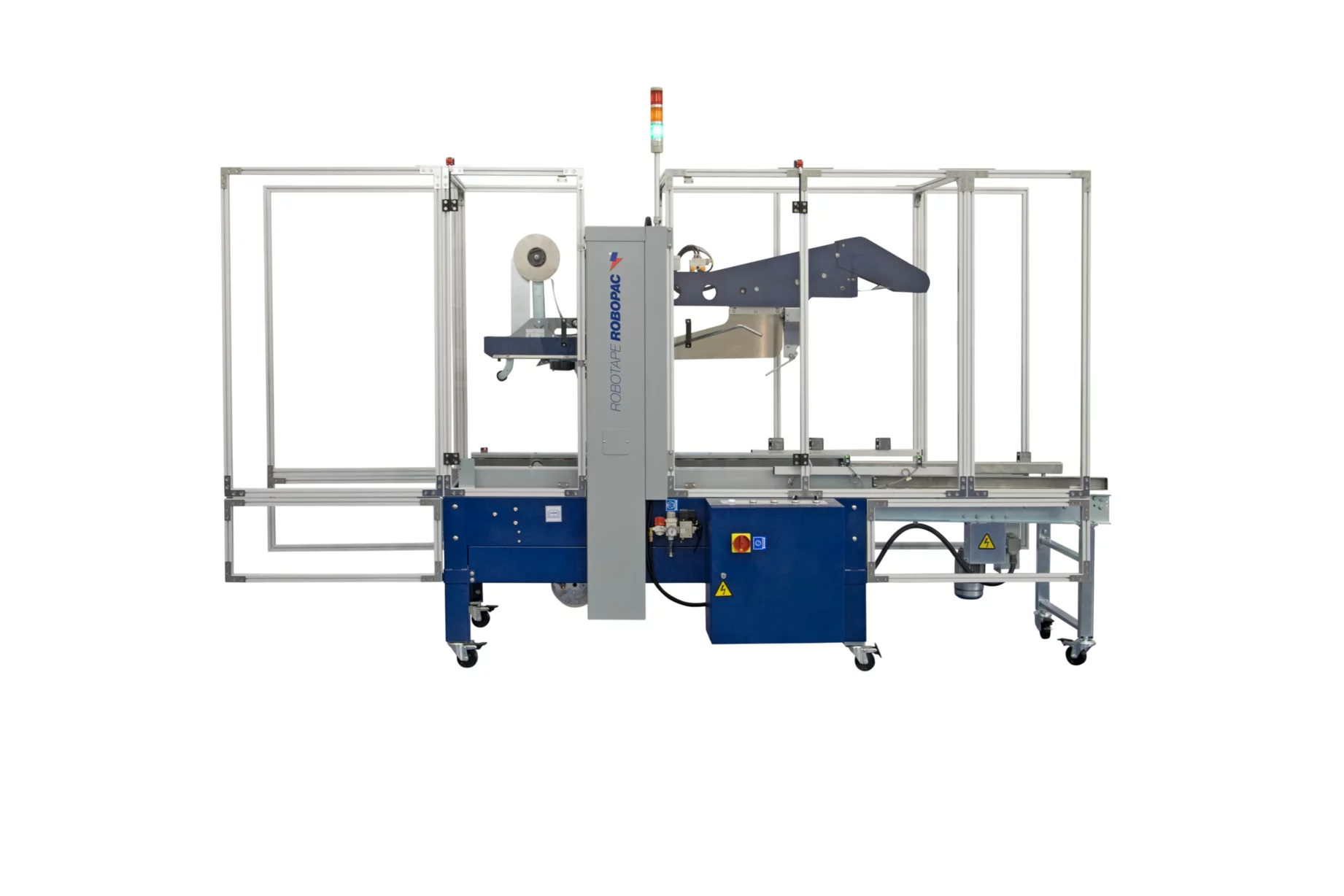 ROBOPAC FULL OTOMATİK KAPAK KAPAMA  KARIŞIK BANTLAMA KOLİ BANTLAMA MAKİNESİ